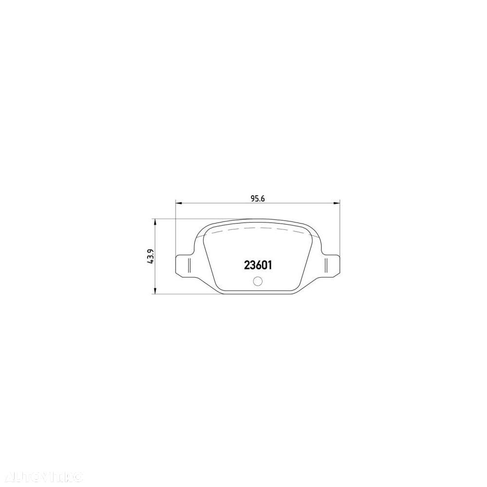 Placute frana spate Fiat 500 (312), 10.2007-, marca SRLine S70-1611 - 1