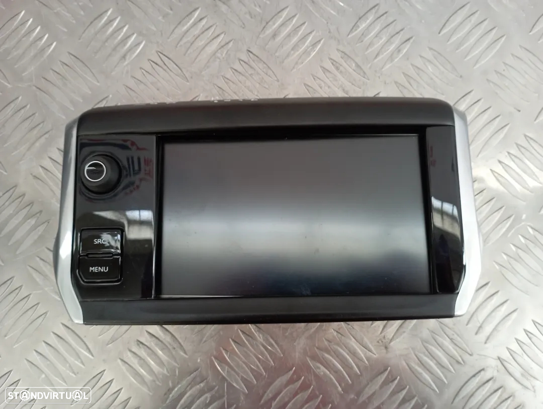 Display Navegação GPS Peugeot 208 / 2008 2018 Ref. 9825029180 - 2