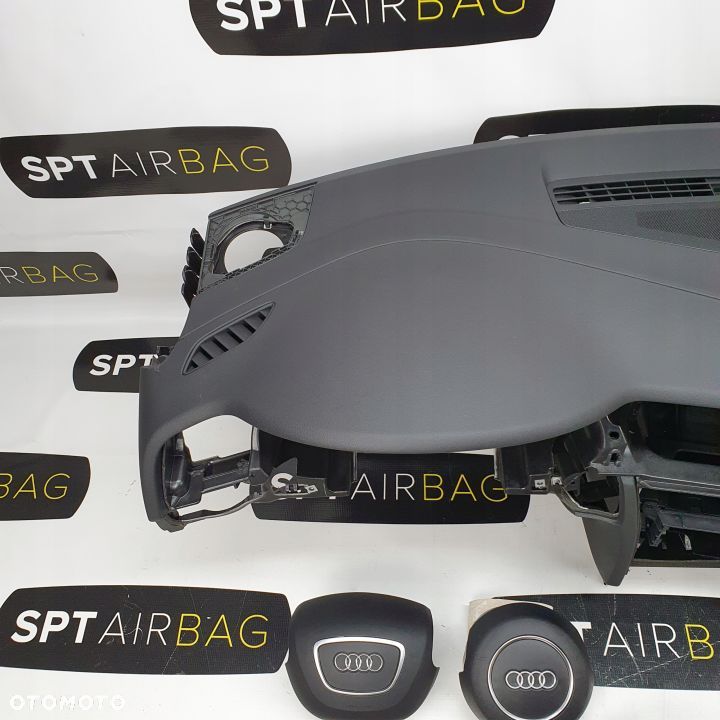 AUDI A5 DESKA ROZDZIELCZA KONSOLA KOKPIT PULPIT PODUSZKI AIRBAG AIR BAG PASY KIT SET - 2