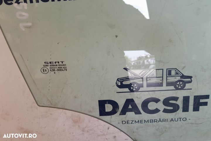 Geam usa fata dreapta 43R-000479 43R-000479 Seat Ibiza 4 6J [2008 - 2 - 3