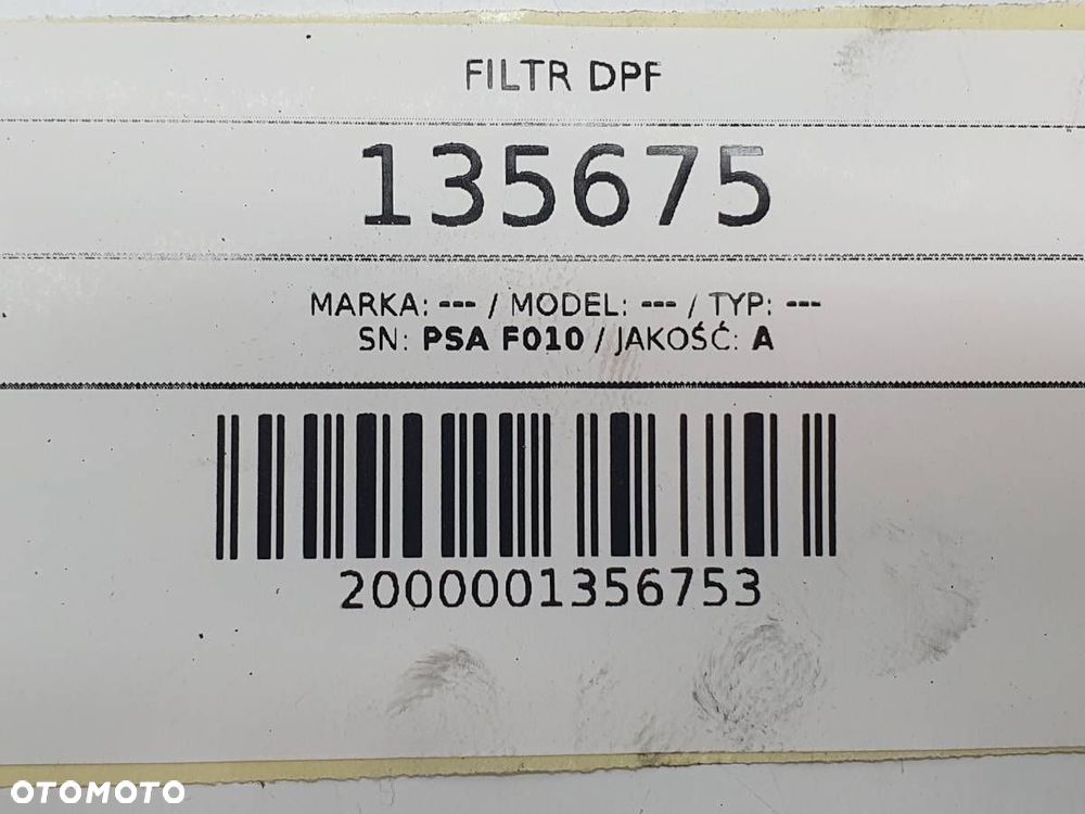 FILTR DPF KATALIZATOR CITROEN DS5 2.0 HDI PSA F010 - 6