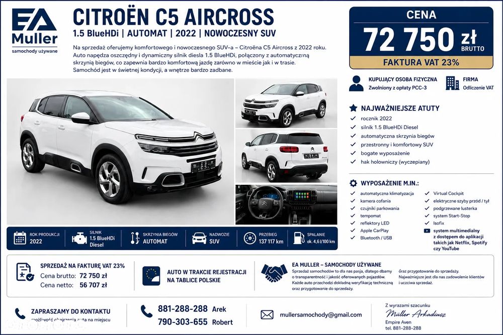 Citroën C5 Aircross 1.5 BlueHDi Shine Pack EAT8 - 1
