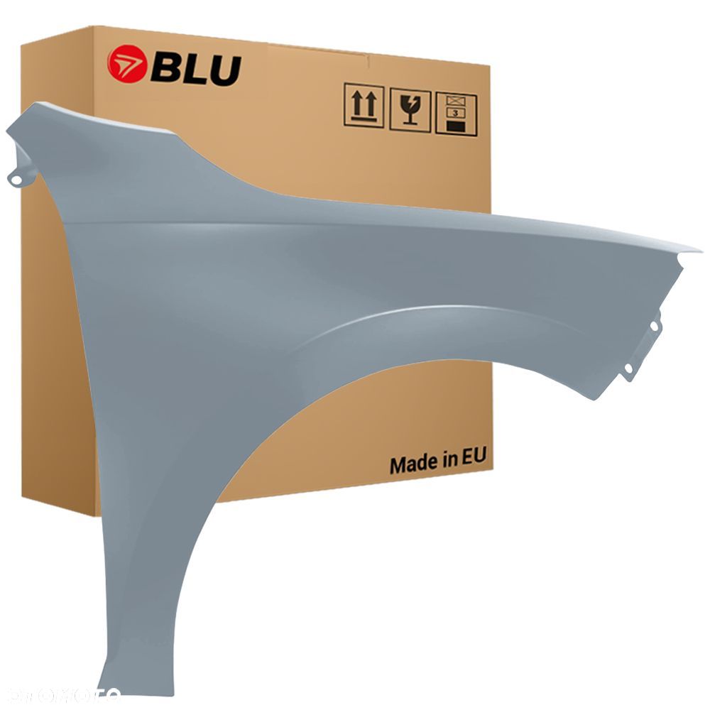 BLU Błotnik SEAT TOLEDO IV 4 LF7Y Prawy Szary 2012-2019 przód QuarzGrau bez otworu na migacz - 1