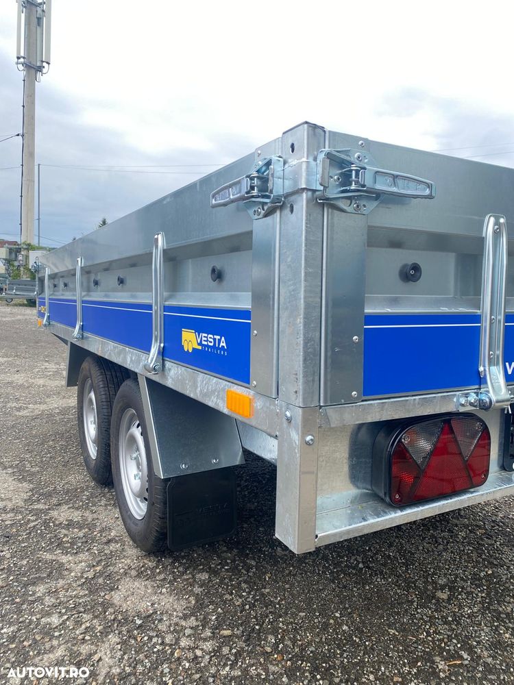Vesta Remorca auto cu doua axe , 750 kg ,300/150/37cm - 4