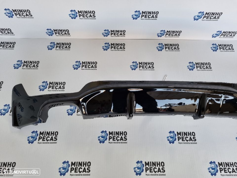 Difusor Traseiro BMW Série 4 (F32|F33|F36) M-Performance Dupla Saída Preto Brilho - 6
