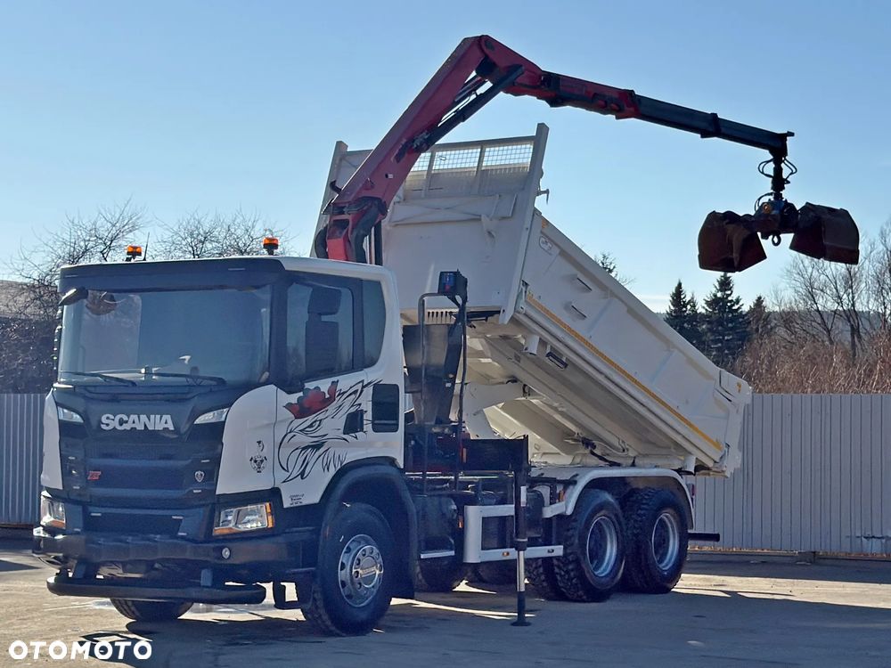 Scania SCANIA G 410 * WYWROTKA 4,90 m + BORDMATIC + HMF 1643 + PILOT * 6x4 - 2