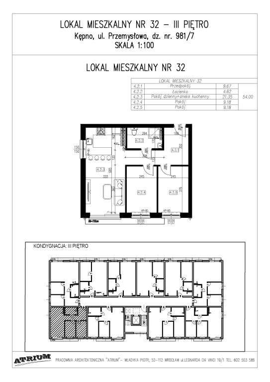 Osiedle Lawendowe 3 pokoje pow. 54,00 m2