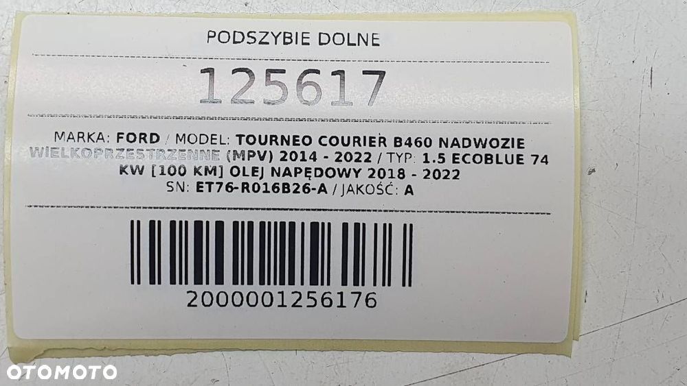 PODSZYBIE DOLNE TRANSIT TOURNEO COURIER ET76-R016B26-A B460 - 8