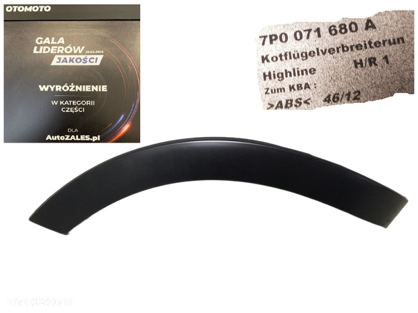 NOWA ORYGINALNAL LISTWA BŁOTNIKA PRZEDNIA PRAWA VW TOUAREG II 2 7P0 10-17 HIGHLINE 7P0071680A