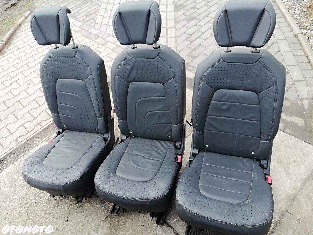 FOTEL FOTELE PRZÓD TYŁ CITROEN C4 PICASSO II KRÓTKI SKÓRA - 3