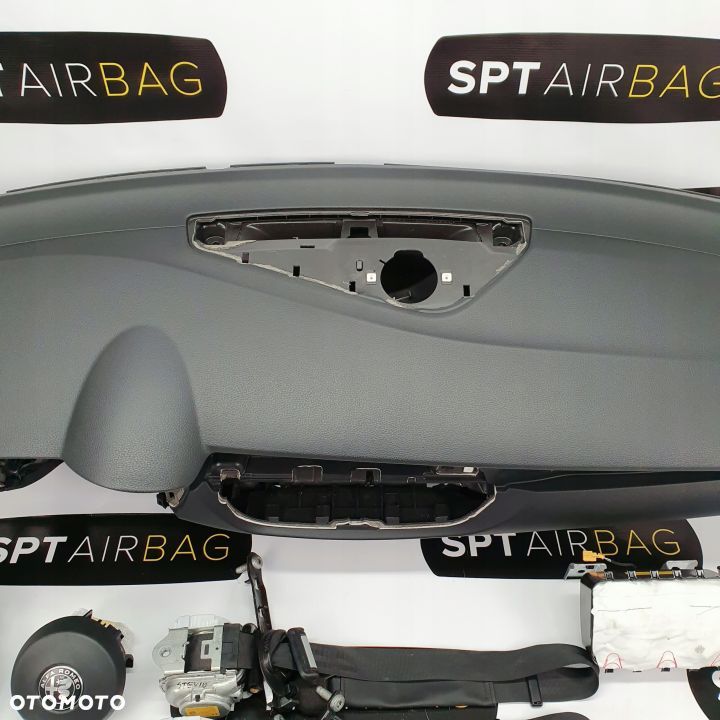 ALFA ROMEO STELVIO DESKA ROZDZIELCZA KONSOLA KOKPIT PULPIT PODUSZKI AIRBAG AIR BAG PASY KIT SET - 3