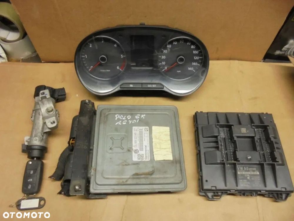 POLO 6R 1.6 TDI ZESTAW STARTOWY STEROWNIK SILNIKA - 1