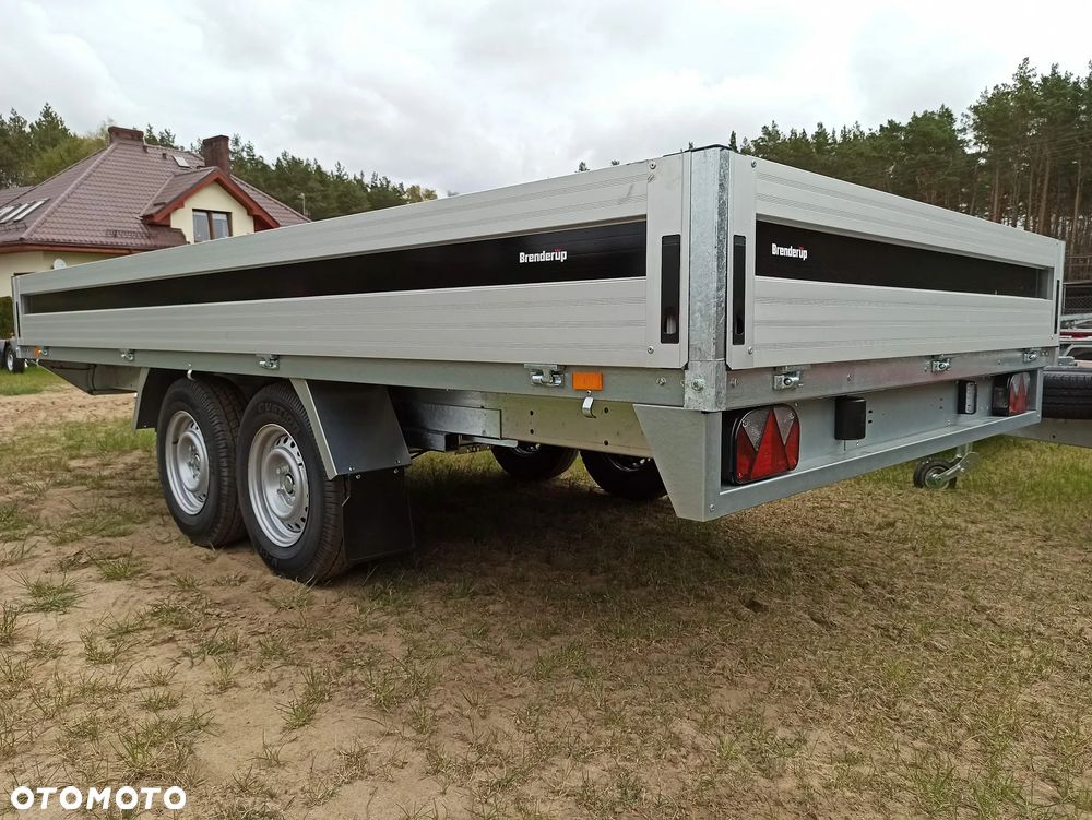 Brenderup PRZYCZEPA 5420 2500KG 417x180x34 cm MOCNA, OTWIERANE BURTY WSZYSTKIE - 2