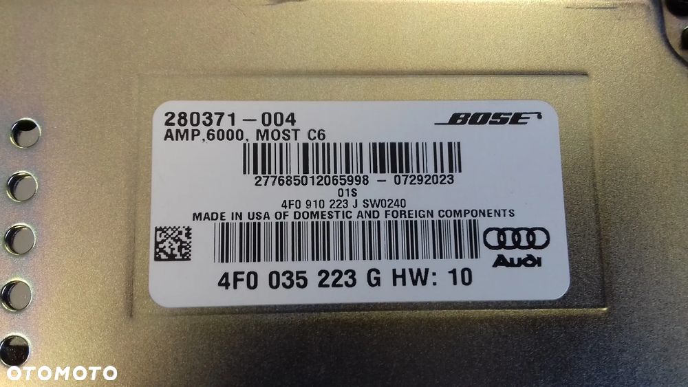 wzmacniacz Bose 4F0035223G 4F0910223J A6 C6 - 2