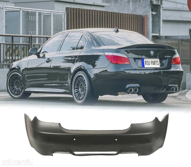 PARA-CHOQUES TRASEIRO BMW E60 08-10 LOOK M5 PDC - 1