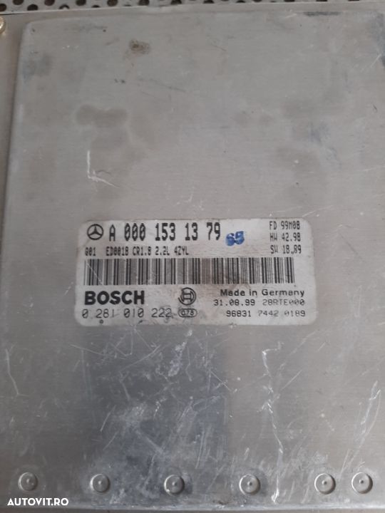 Calculator Motor ECU Mercedes C Class W202 2.2 Cdi Euro 3 Cod A0001531379 - 3