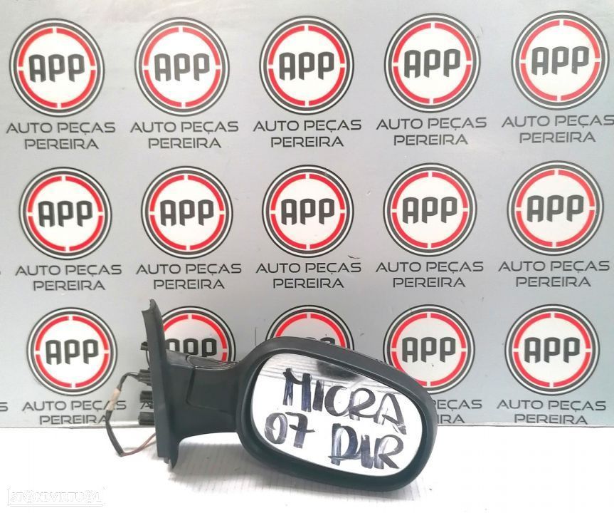 Espelho Nissan Micra K12 de 2007 esquerdo e direito eléctrico, usado original. - 1