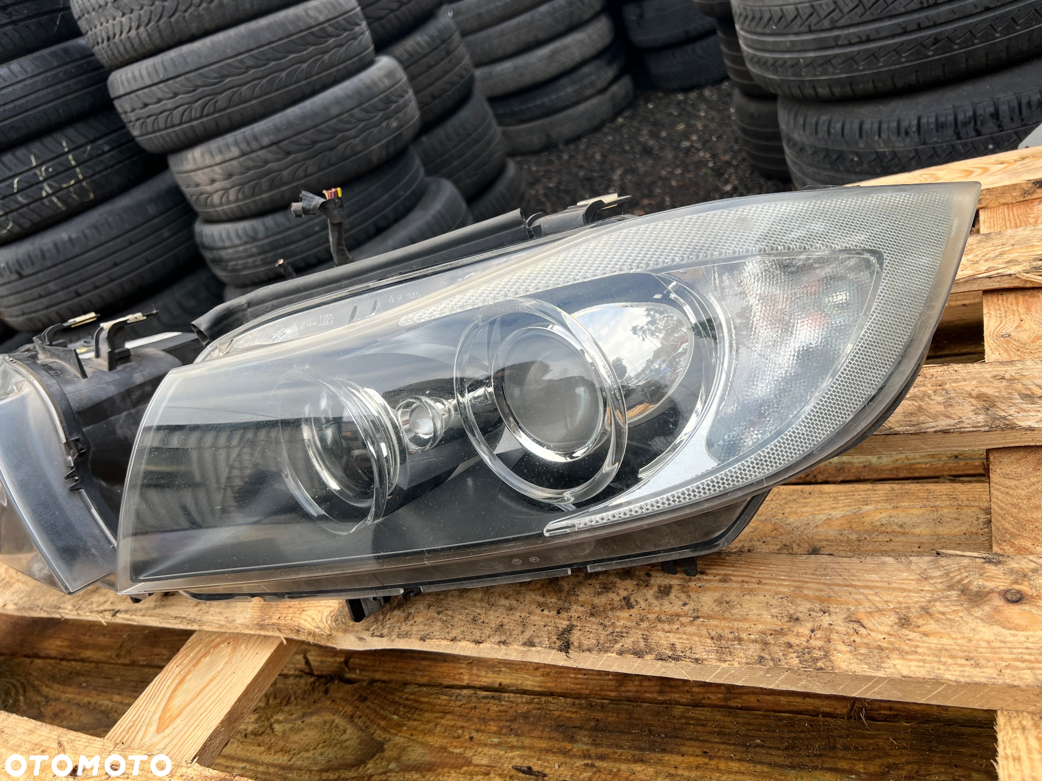 Lampy przód przednie e90 e91 xenon przedlift nie skrętne Piękne !KOMPLETNE - 7