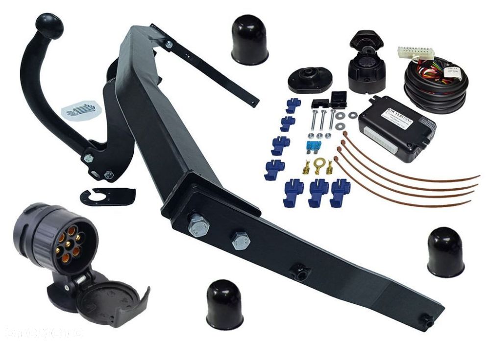 HAK HOLOWNICZY Z MODUŁEM 13PIN7P RENAULT SCENIC 2 II 3 III MODUŁ 13 PIN + WIĄZKA + ADAPTER - 1
