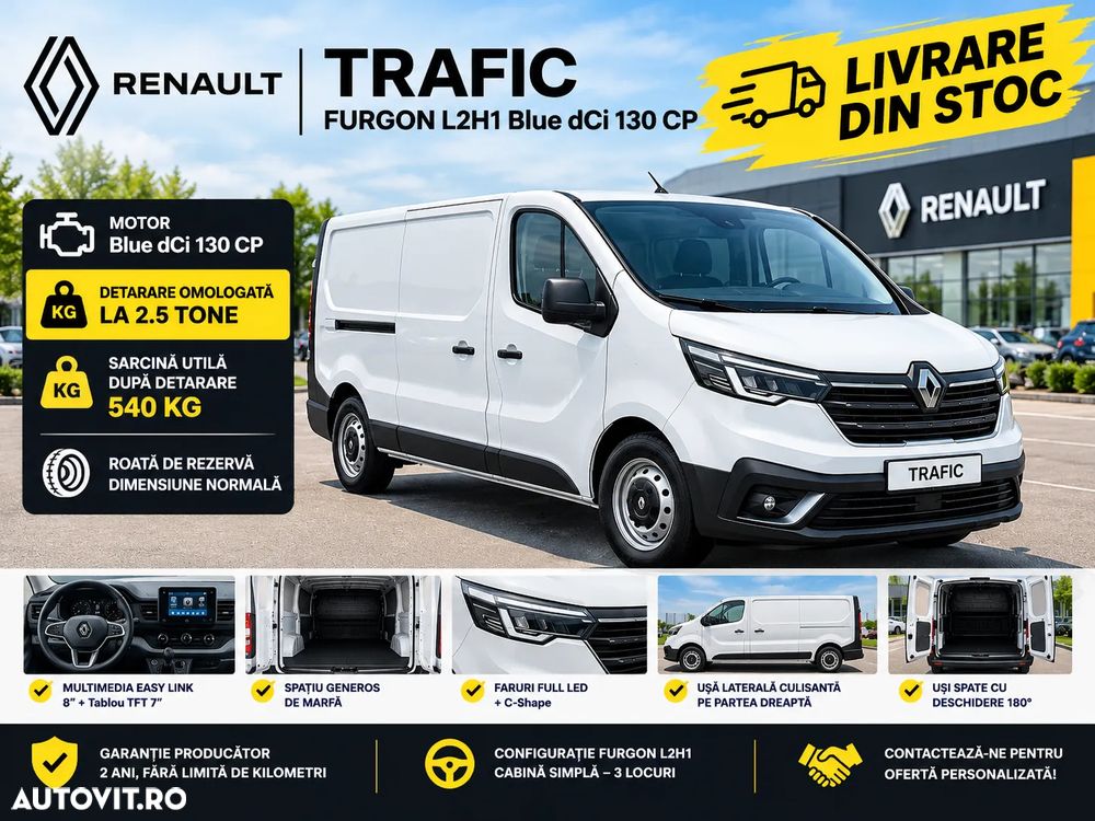 Renault TRAFIC FURGON L2H1 dCi 130 - DETARAT la 2.5T - 1