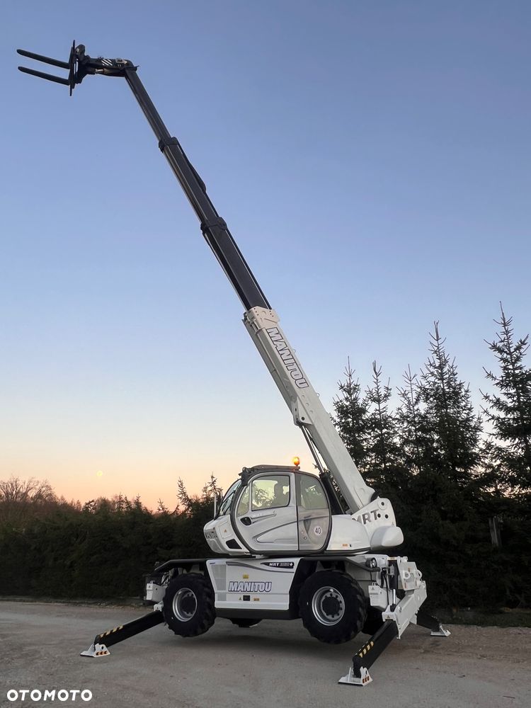 Manitou Ładowarka teleskopowa Manitou Mrt 2150 + Privilage Roto obrotowa 360 Pilot sterowanie radiowe Kosz Widły 2016/17 1840 2550 2540 silnik Mercedes 2150+ Merlo - 30