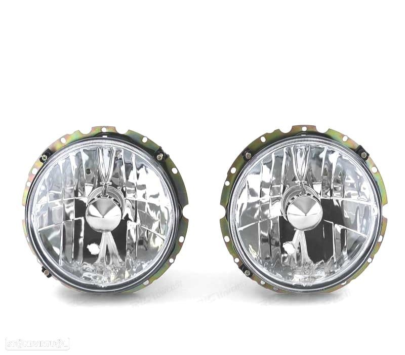 FARÓIS VOLKSWAGEN VW GOLF MK1 74-83 FUNDO CROMADO - 2