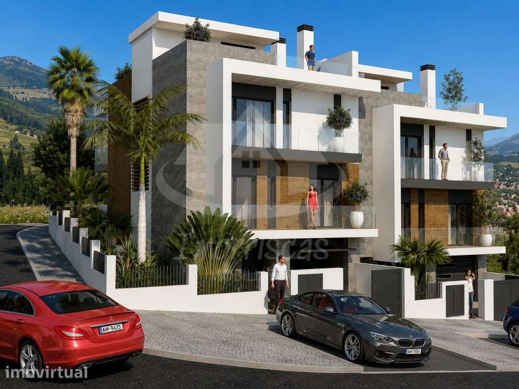 Moradia T3+1 com garagem e rooftop nos Terraços du Moulin, Vialonga - Grande imagem: 3/5