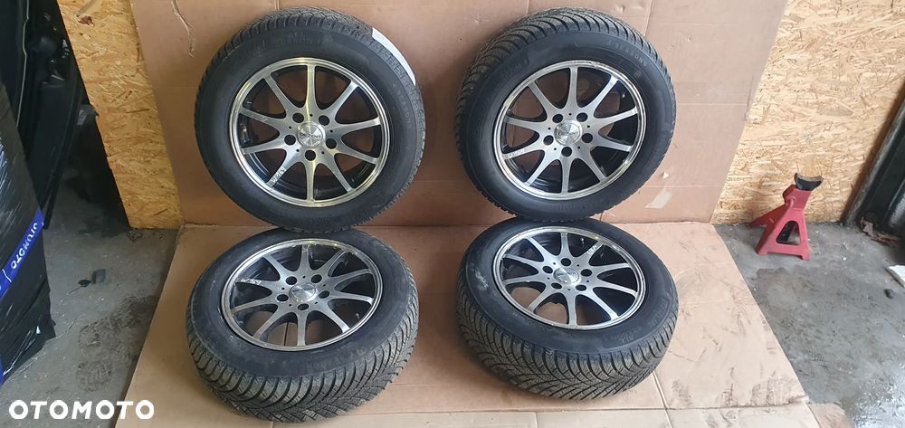 Alufelgi z oponami alusy felgi aluminiowe Dezent V DARK 5x112 ET38 6.5J 185/65 R15 Mercedes A-Klasa W169 - 1