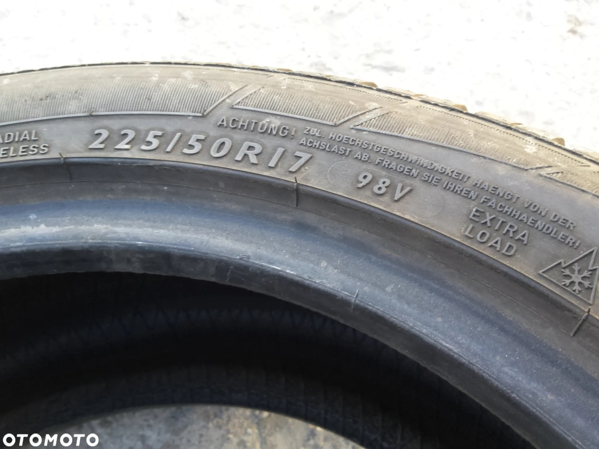 17” - DUNLOP - 225/50 r17 cali – ZIMOWE  Opony  SP Winter Sport - stan: BDB - Gwarancja + Możliwy MONTAŻ  !! - 2