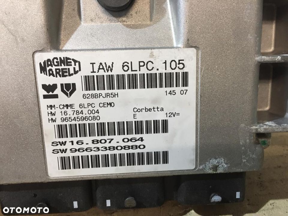 #KOMPUTER PEUGEOT / CITROEN 1.4 16V nr 9663380880 - 5