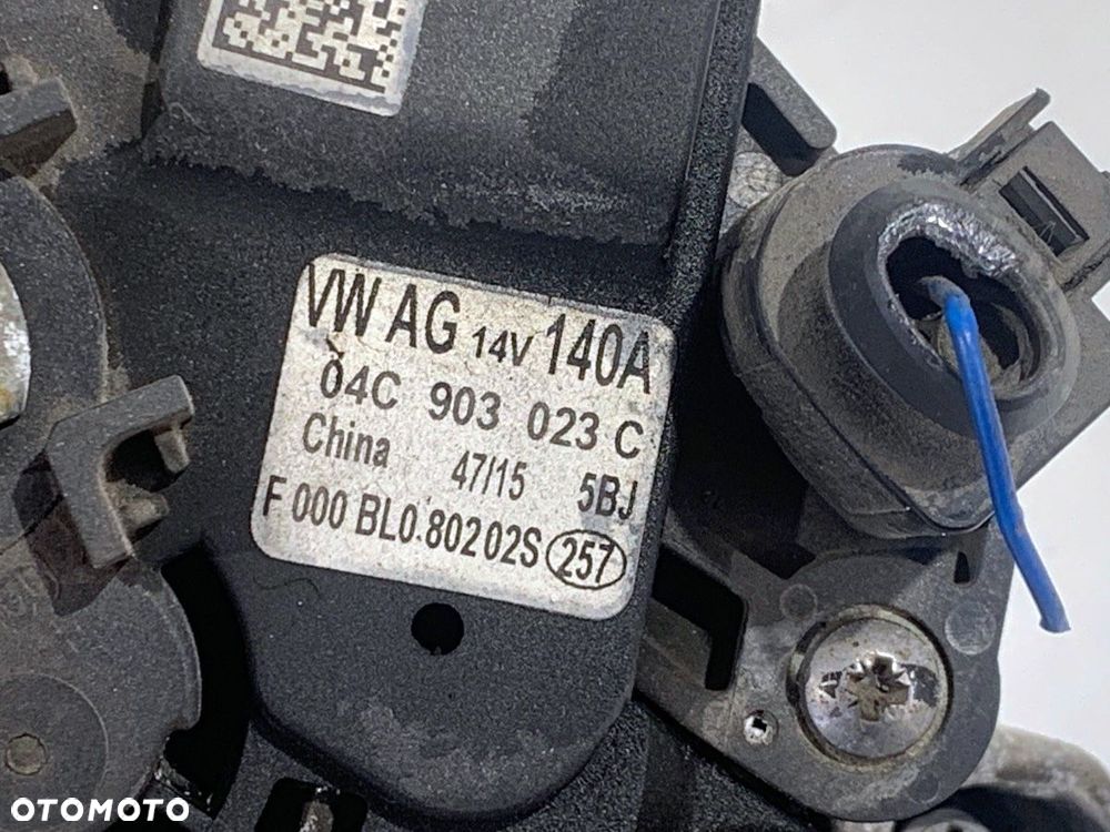 ALTERNATOR  SKODA FABIA III (NJ3) 2014 - 2022 1.0 55 kW [75 KM] benzyna 2014 - 2022 04C903023C - 4