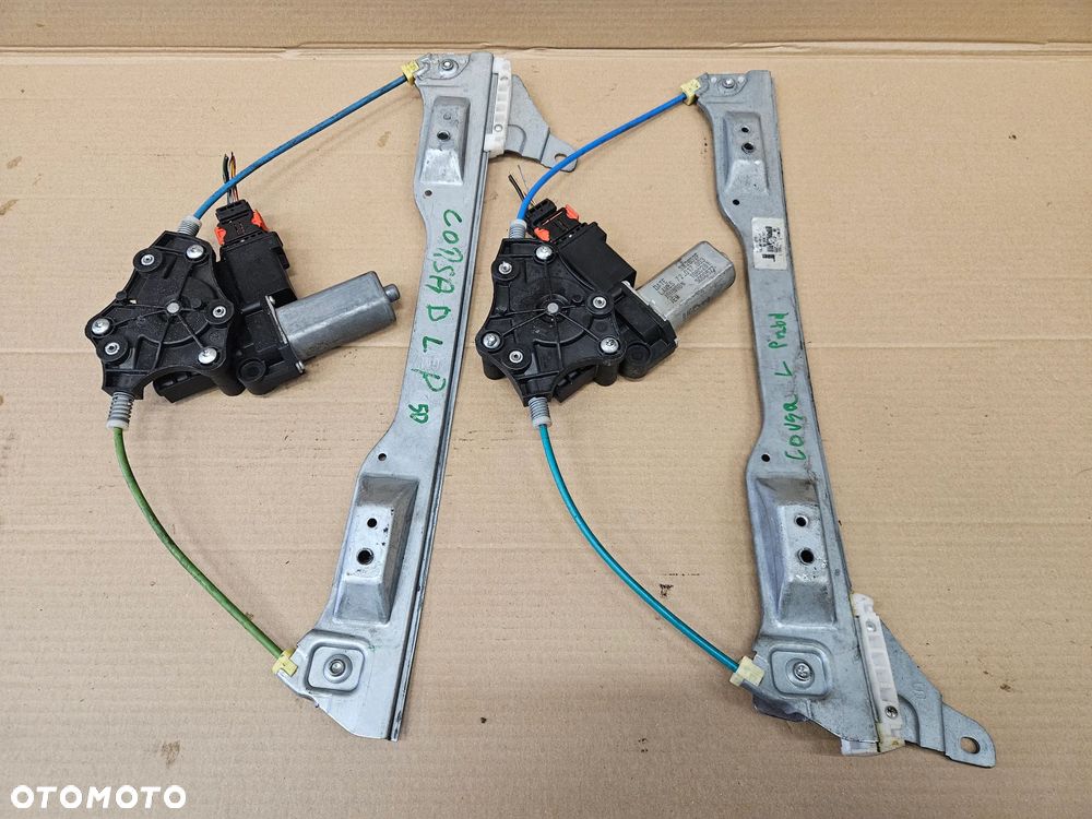 Opel Corsa D mechanizm podnośnik szyby przód przedni prawy lewy - 5