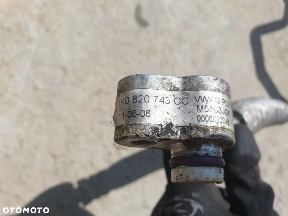 VW AUDI SEAT SKODA 1.6 2.0FSI RURKA WĄŻ PRZEWÓD KLIMATYZACJI 1K0820743CC GOLF V VI PLUS JETTA V EOS A3 8P LEON II TOLEDO III ALTEA OCTAVIA II - 2