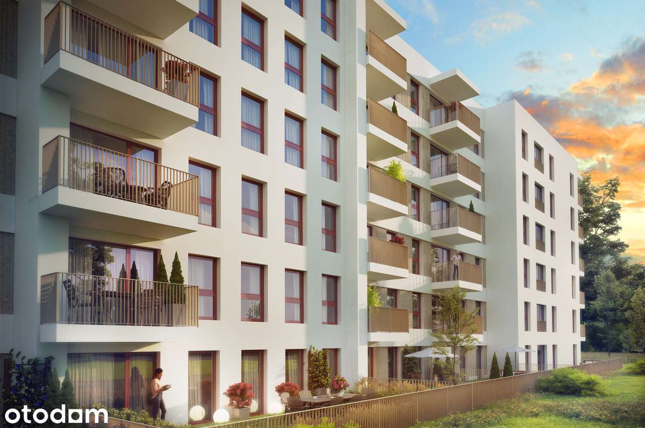 Przewóz 41, nowe 50,91m3 2 pok. aneks kuchenny, ogródek 54m2
