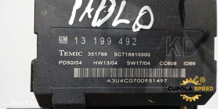 Modul confort BCM 13199492 Opel Vectra C [facelift] [2005 - 2009] - 3