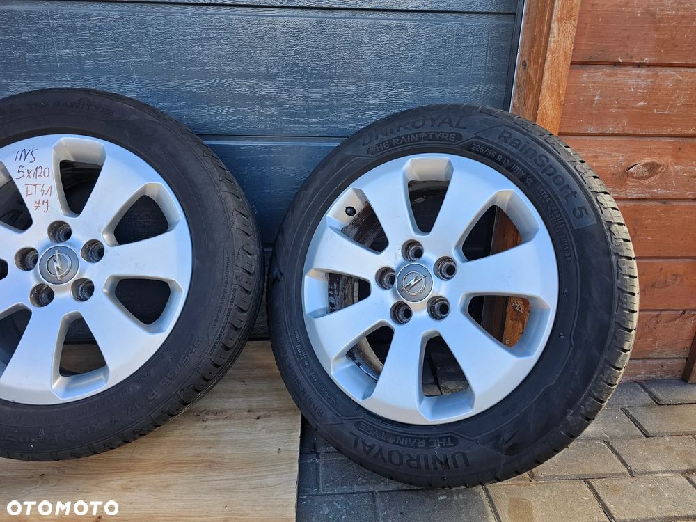 FELGI ALUMINIOWE KOŁA OPONY LETNIE OPEL INSIGNIA A R17 7J 5x120 ET41 225/55/17 - 2