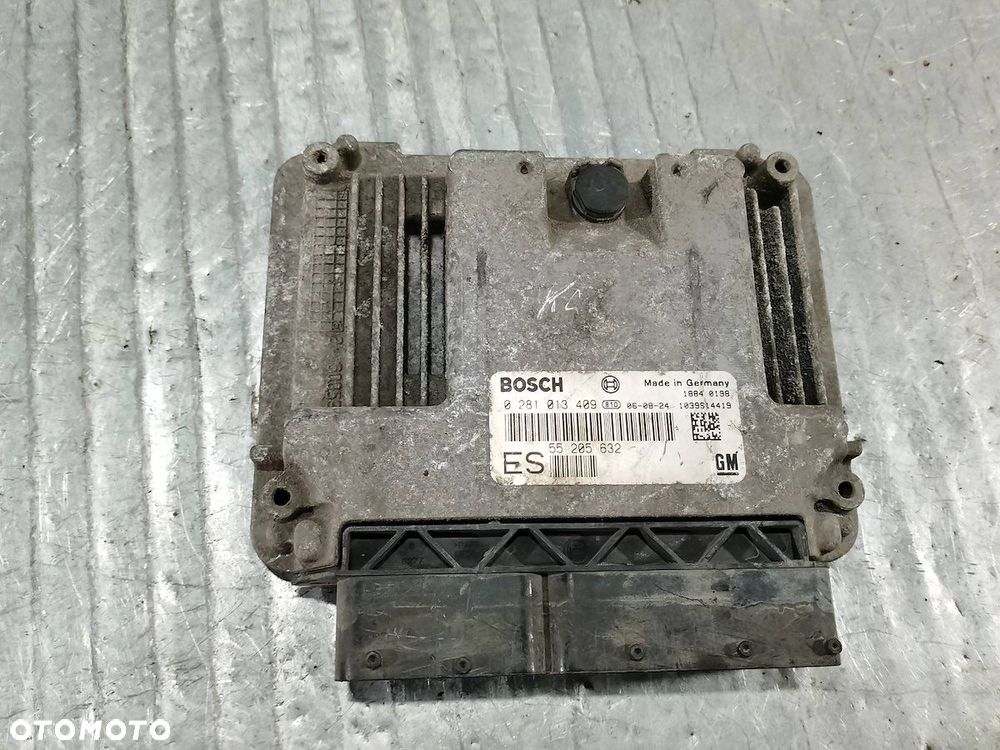 KOMPUTER, STEROWNIK OPEL VECTRA C 55205632ES  0281013409 1.9 CDTI - 1