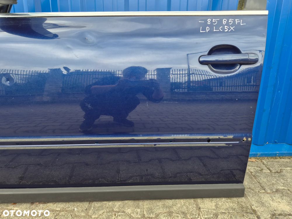 DRZWI PRZÓD LEWY LEWE VW PASSAT B5 FL NIEBIESKI - 10