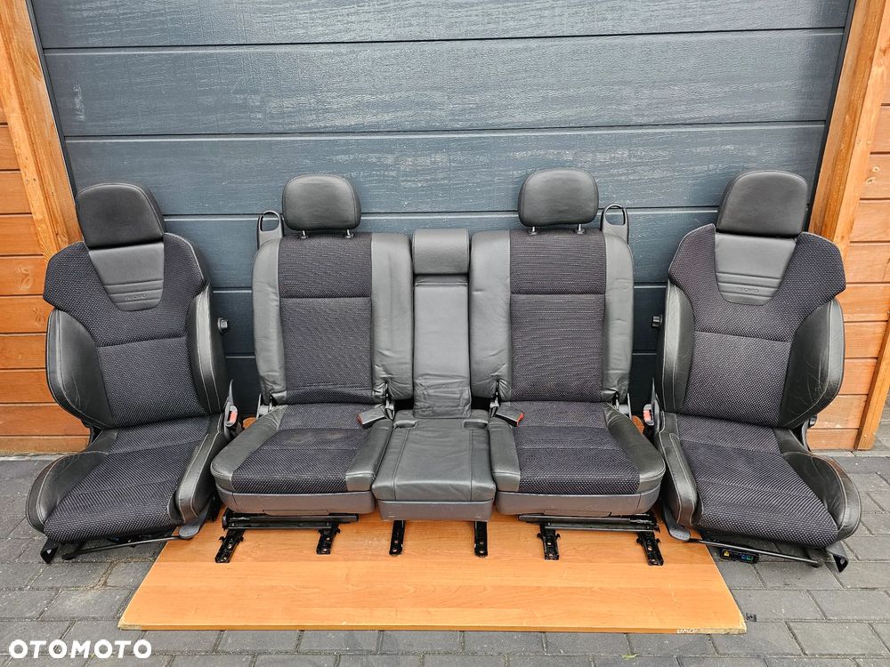 FOTELE TAPICERKA BOCZKI PÓŁSKÓRA RECARO OPEL MERIVA A OPC EUROPA LĘDŹWIA - 1