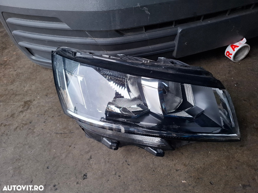 Fată completă vw Transporter T6.1 2019 2020 2021 bara fata, far, faruri, capota, trager, radiator - 4