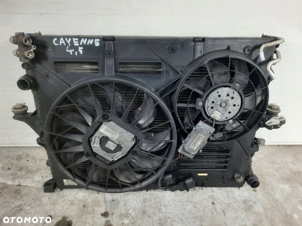 CHŁODNICE KOMPLET WENTYLATOR CAYENNE I 4.5 V8 - 5