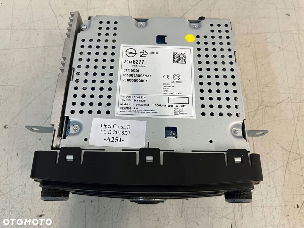 39146277 631156296 radio opel corsa e 18r 1.2b - 2