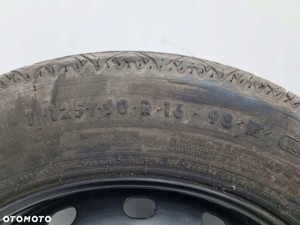 KOŁO DOJAZDOWE Mercedes W169 W245 dojazdówka 125/90 R16 5x112 1694000802 - 8
