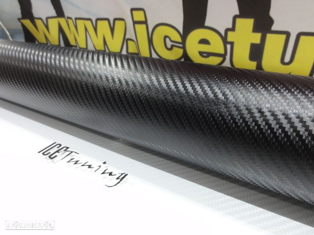 Película, vinil em carbono Preto 3D 1,52M x 1M, 1.52M X 0.50M, 2M X 0.50M - 12