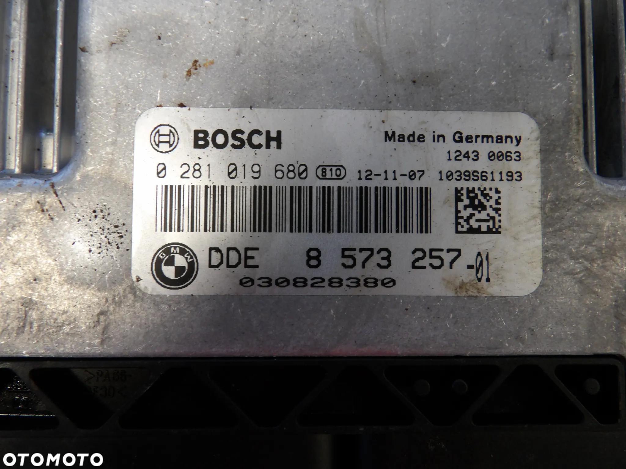 BMW - F30 - KOMPUTER , STEROWNIK SILNIKA - 8573257 - 2