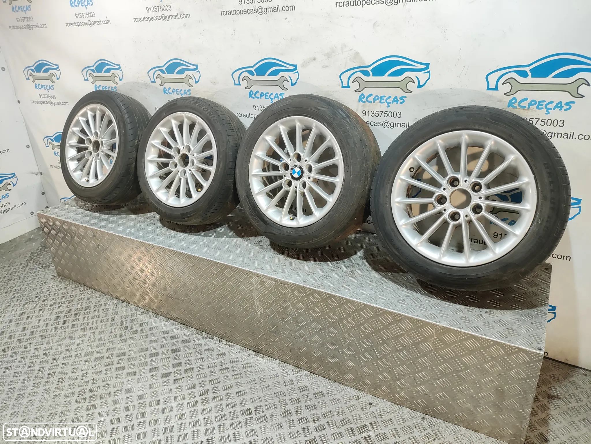 - Conjunto Jantes 16 Originais BMW Serie 5 E39 7J ET20 5x120 - 11