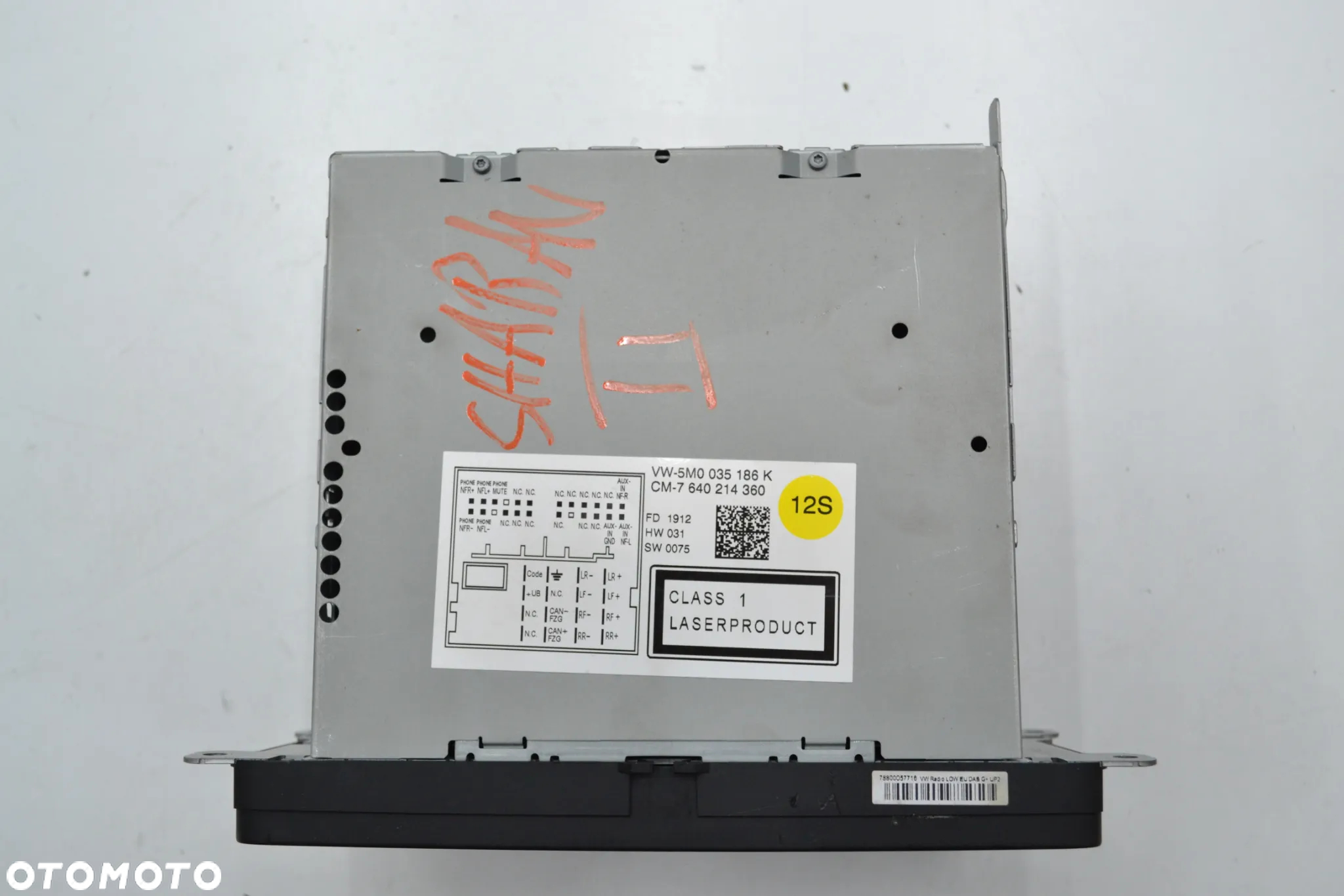 VW SHARAN II RADIO ODTWARZACZ CD 5M0035186K - 7