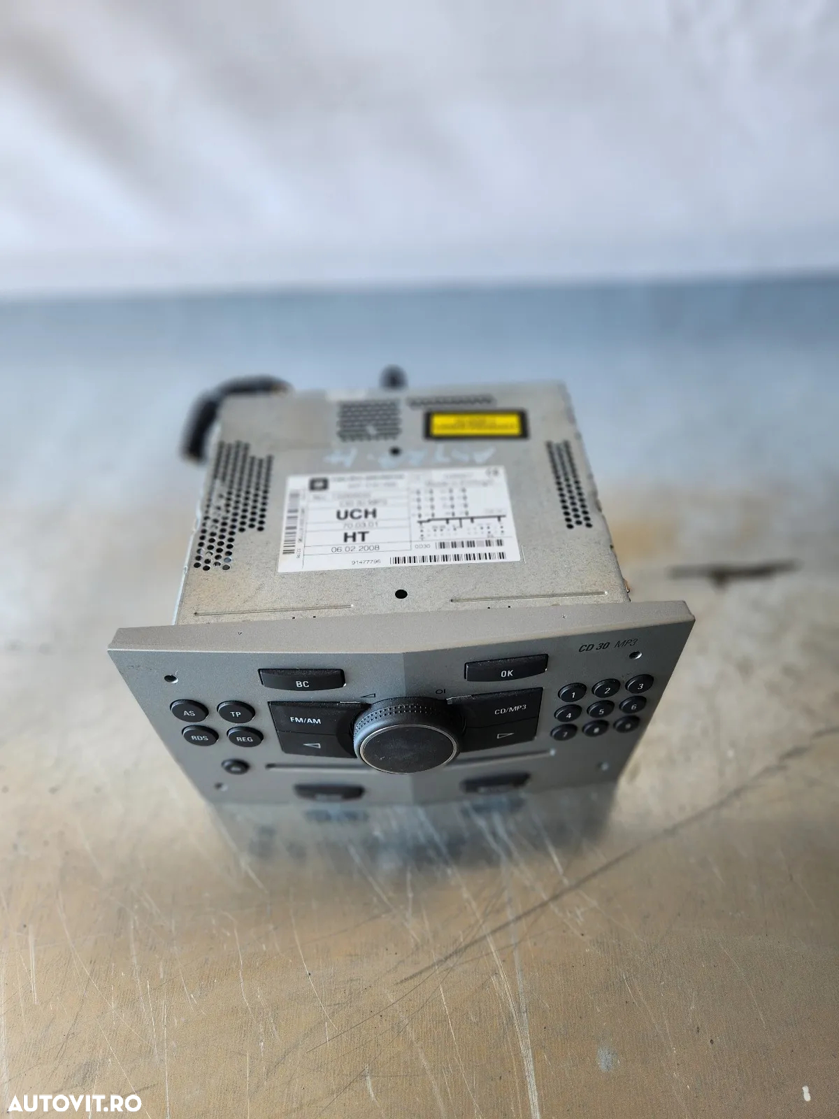 Radio Cd Opel Astra H Zafira B CD30 MP3 Cod  - Dezmembrari Arad - 4