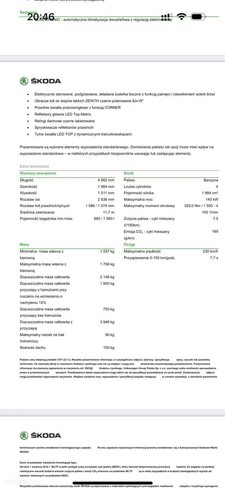 Skoda Superb 2.0 TSI Sportline DSG - 13