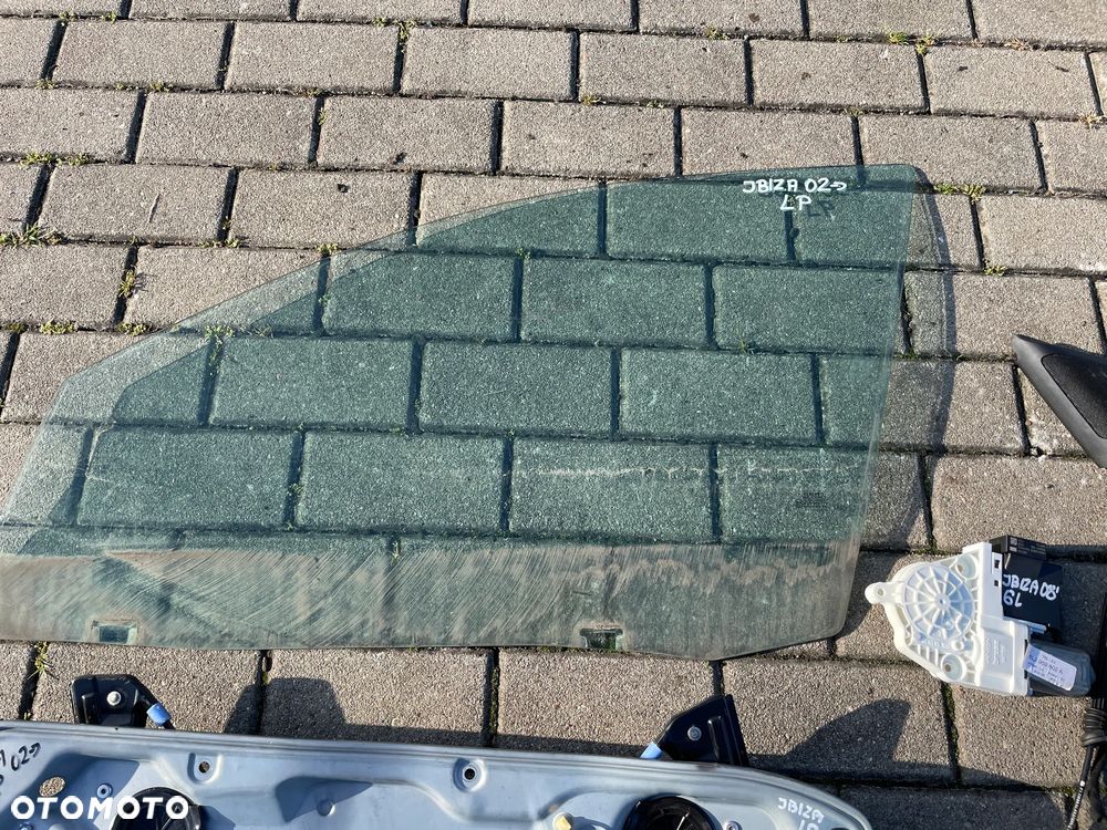 SEAT IBIZA 6L 02- PODNOŚNIK SZYBY SZYBA SILNICZEK ZAMEK INSTALACJA LEWY PRZÓD TAPICERKA - 3